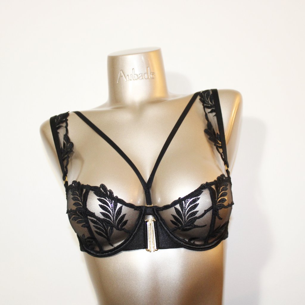 Aubade Paris Sample Queen Of Shadow Black Bra 34b